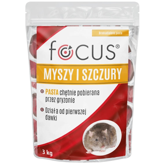 Focus Pasta – Köderpaste gegen Ratten, Mäuse und andere Nagetiere | 3kg